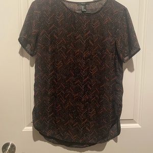 Forever 21 patterned blouse size s